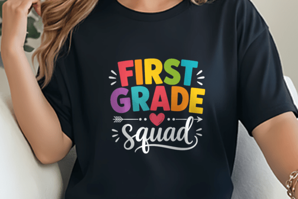 Download First Grade Squad Bold Arrow Heart PNG - Premium Bundle