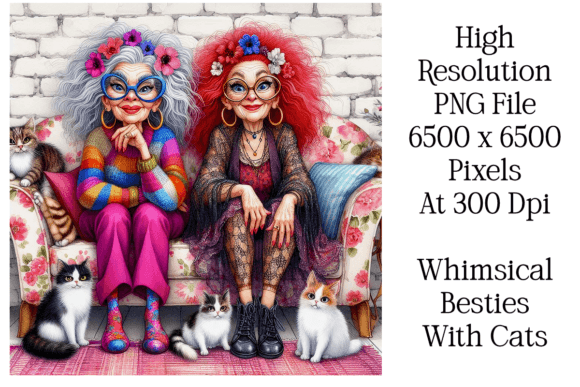 Download Eccentric Grandmas &amp; Feline Friends - Eccentric Collection